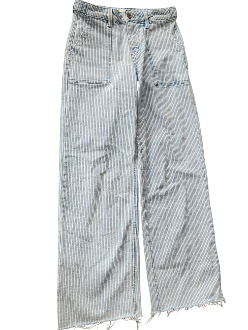 Bohme Sydney Striped Wide Leg Jeans Sz 25